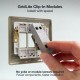 BG Grid Lite Antique Brass 20A Intermediate Module